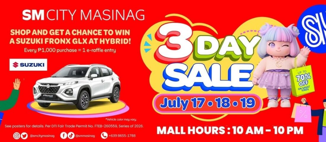 Midyear Must-Haves Await at SM City Masinag’s 3-Day Sale